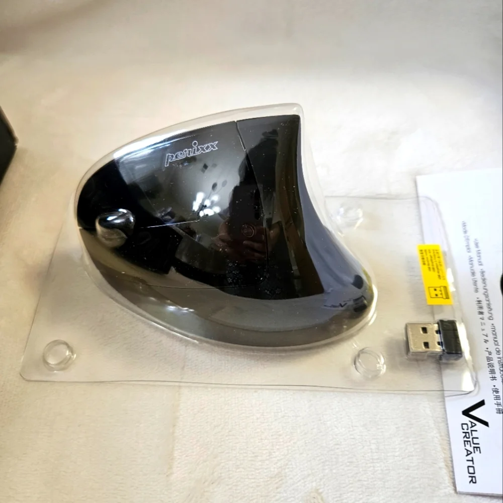 Perixx Perimice-713L Wireless Vertical Left-Handed Mouse Designed In Germany New